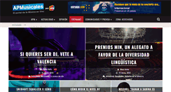 Desktop Screenshot of apmusicales.com
