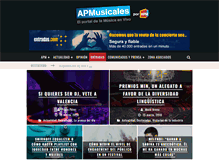 Tablet Screenshot of apmusicales.com